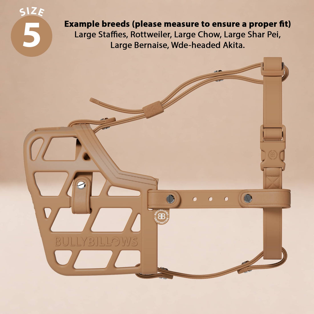 featured image of Premium Comfort Muzzle | x2 Additional Head Straps - Tan