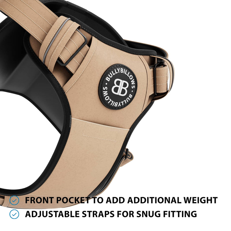 Weight & Fitness Comfort Harness | Health Enhancement - x5 Pockets - Tan