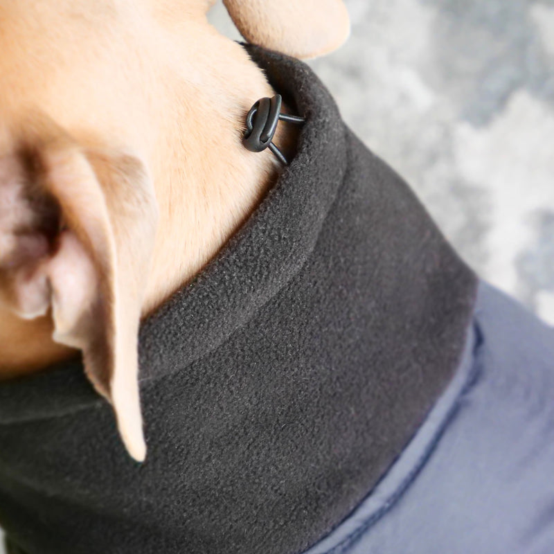 Dog Coat With Zip - Shower Proof - Black