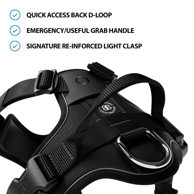Anti Pull Hurricane Harness - With Handle - Black