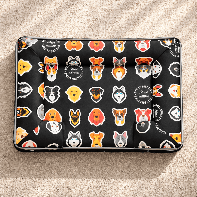 Luxury Dog Bed - Black Edition | Add your dogs name