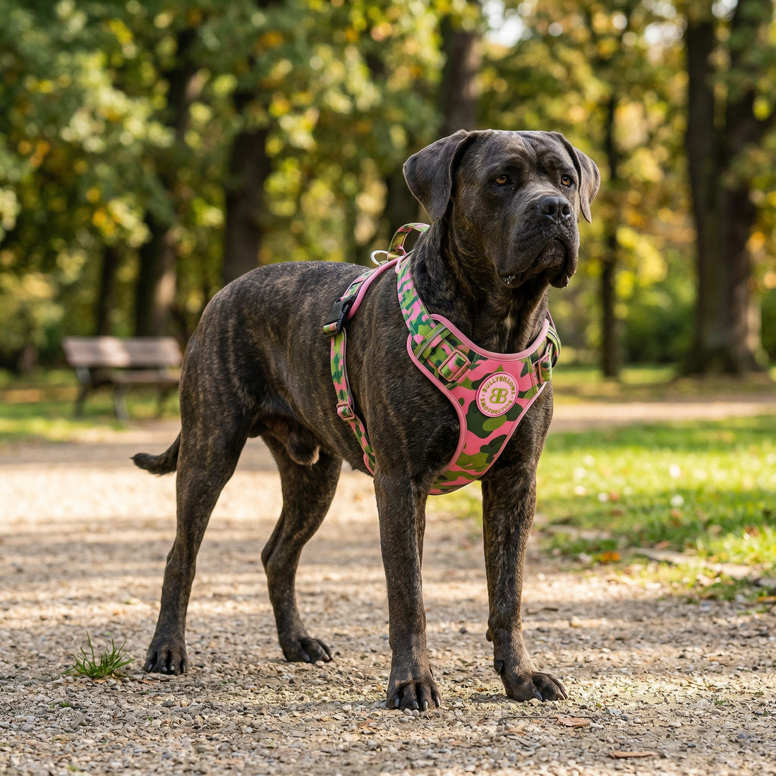 featured image of Comfort Premium Harness | Non Restrictive - Pink Camouflage