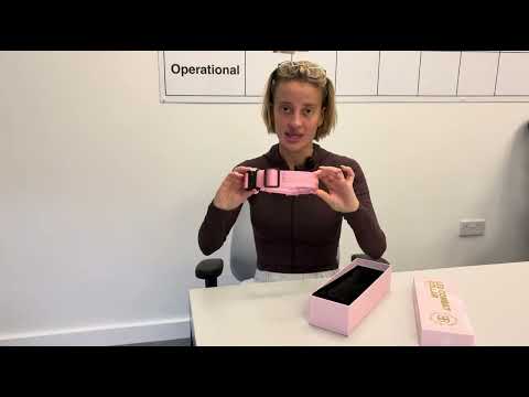 5cm Light Up LED Combat® Collar | With Handle & Secure Clip - Pink