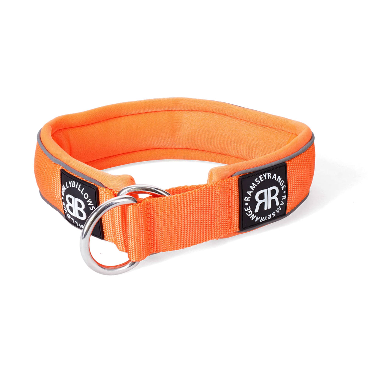5cm Slip on Collar Soft Padded & Reflective Orange v2.0 BullyBillows