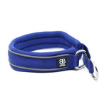 3cm RR | Soft Padded & Reflective - Blue Dog Collar