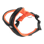 Slip on Padded Comfort Harness | Non Restrictive & Reflective - Black & Orange