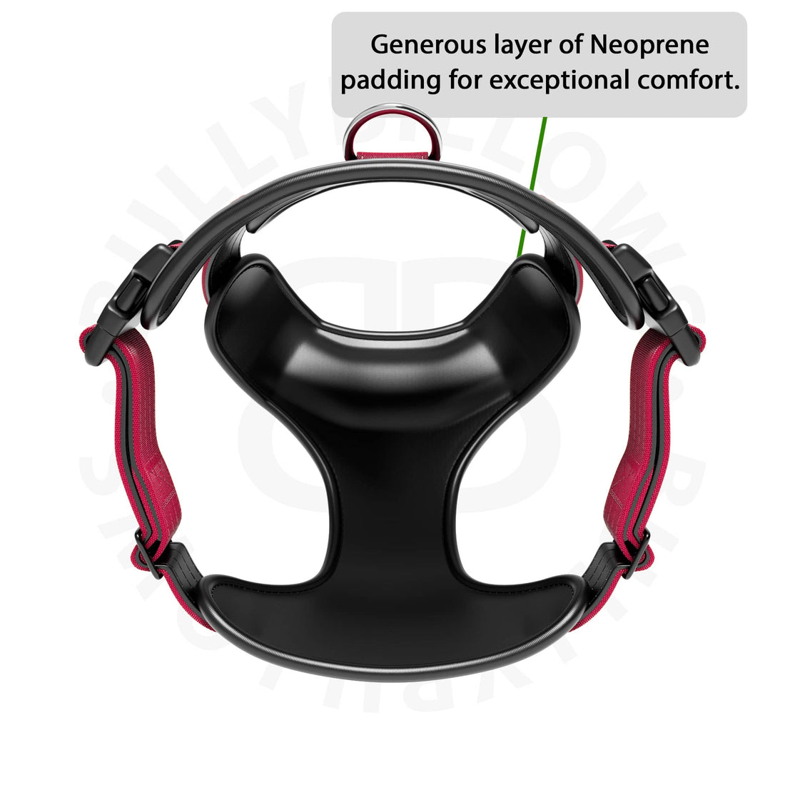 featured image of Comfort Premium Harness | Non Restrictive - Burgundy