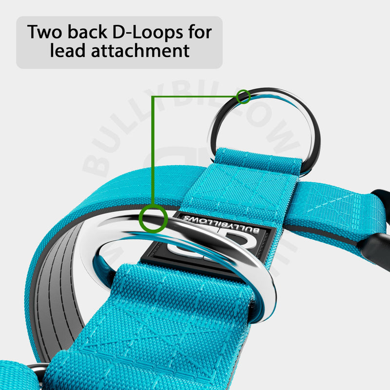 Training Anti Pull TRI-Harness® | M-XL Breeds - Light Blue