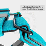 TRI-Harness® | Anti-Pull, Adjustable & Durable - Dog Trainers Choice -  Light Blue v2.0