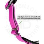 Premium Comfort Harness | Non Restrictive & Adjustable - Magenta