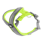 Slip on Padded Comfort Harness | Non Restrictive & Reflective - Metal Grey & Neon