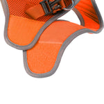 Step in Harness | Soft Mesh - Reflective with Velcro Strap - Orange