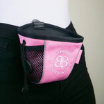Premium Treat Pouch - With Fastening Clip & Poop Bag Holder - Pink