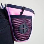 Premium Treat Pouch - With Fastening Clip & Poop Bag Holder - Pink