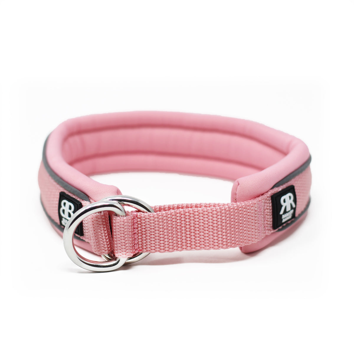3cm Slip on Collar Soft Padded & Reflective Pink v2.0 BullyBillows