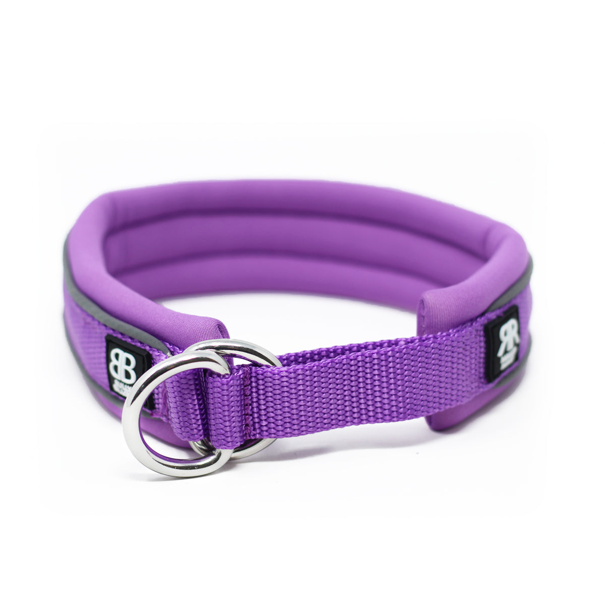 3cm Slip on Collar Soft Padded & Reflective Purple v2.0 BullyBillows