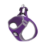 Step in Harness | Soft Mesh - Reflective with Velcro Strap - Purple