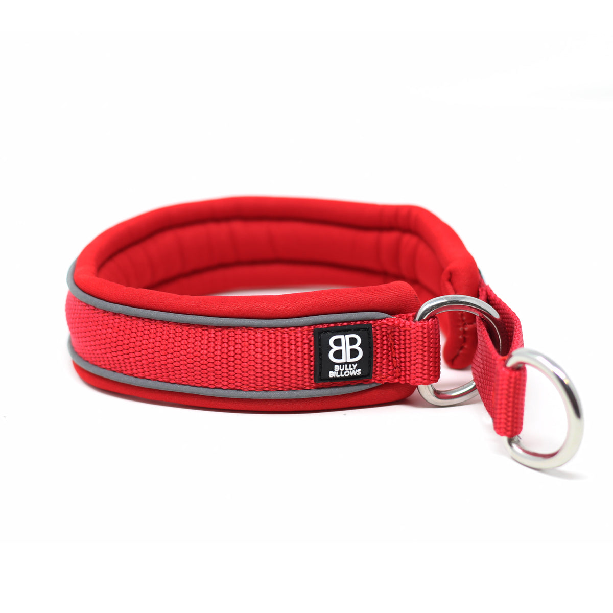 3cm Slip on Collar Soft Padded & Reflective Red v2.0 BullyBillows
