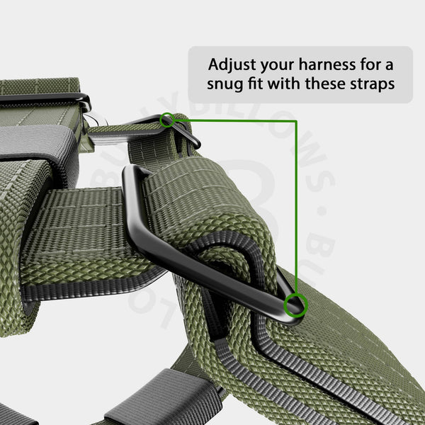 Training Anti Pull TRI-Harness® | M-XL Breeds - Khaki