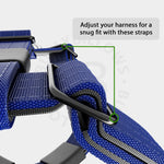 TRI-Harness® | Anti-Pull, Adjustable & Durable - Dog Trainers Choice -  Blue v2.0