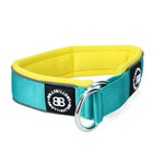 5cm RR Collar | Soft Padded & Reflective | Series 2 - Turquoise & Yellow