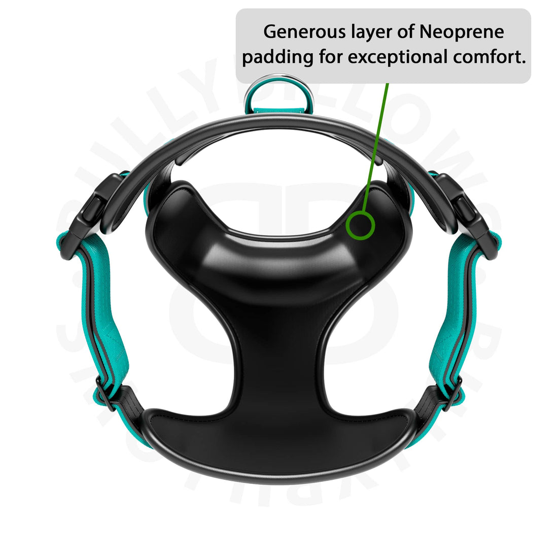 featured image of Comfort Premium Harness | Non Restrictive - Turquoise