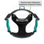 Premium Comfort Harness | Non Restrictive & Adjustable - Turquoise v2.0